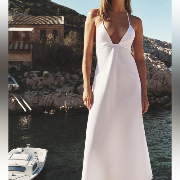 Zara NWT open back trench dress - Picture 5 of 11